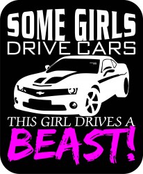 This girl drives a beast